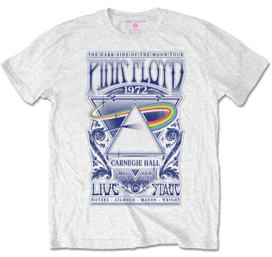 Official Pink Floyd T-Shirt - Carnegie Hall Poster Design, Unisex Black Band Tee, Size XXXXL - View #7