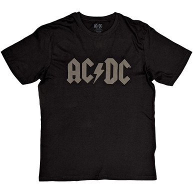 AC/DC 'Logo' (Black) Hi-Build T-Shirt | Eyesore Merch