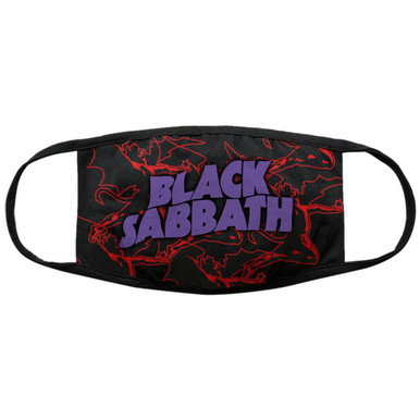 Black Sabbath 'Red Thunder V2' (Black) Face Mask