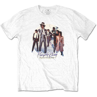 Vêtement Rock Vintage Prince · Prince Unisex T-Shirt: Purple Rain Circle ( Charcoal Grey) (T-shirt) [size M] (2021 Vêtement Musique Rock