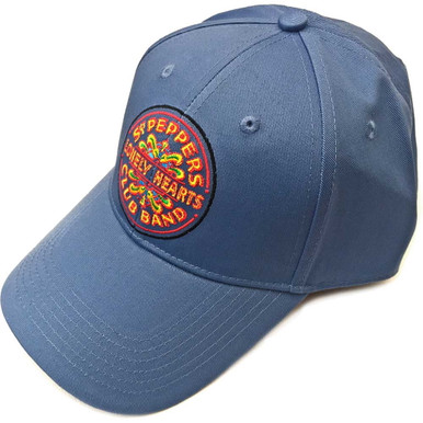 The Beatles Sgt. Pepper Drum Embroidered Baseball Cap - Men's Adjustable Black Hat