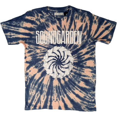 Soundgarden 'Logo Swirl' (Dip-Dye) T-Shirt