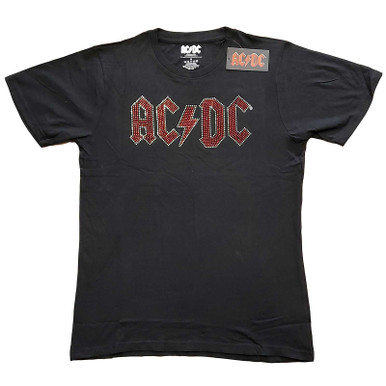 AC/DC スプラッター柄 Tシャツ AC/DCをモチーフにしたTOLQのモザイクプリントTシャツ｜ユニ