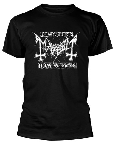 Camiseta Oficial Mayhem De Mysteriis Dom Sathanas Oslo Black Metal - Varias Tallas