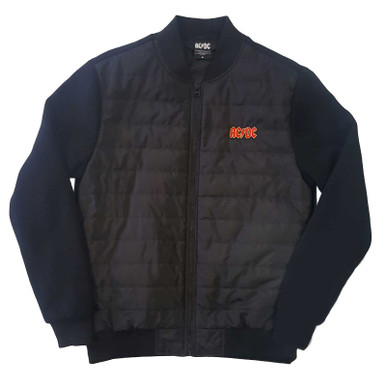 AC/DC 'Logo' (Black) Quilted Jacket | Eyesore Merch