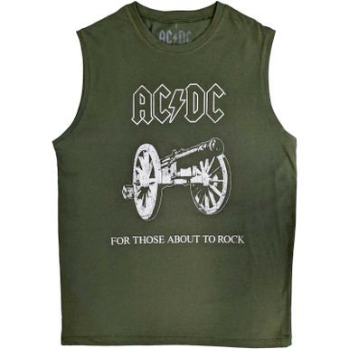 AC/DC 'About To Rock' (Green) Tank Vest Ã‚Â¦ Eyesore Merch