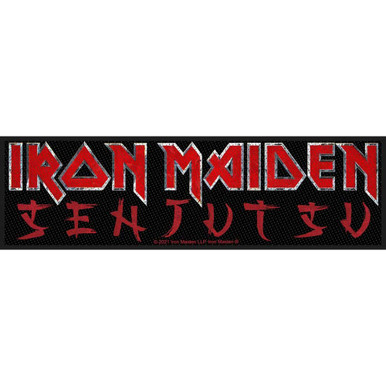 Iron Maiden 'Senjutsu Logo' Strip Patch | Eyesore Merch