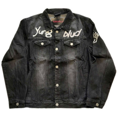 Yungblud 'Be Fookin Happy' (Black) Denim Jacket | Eyesore Merch