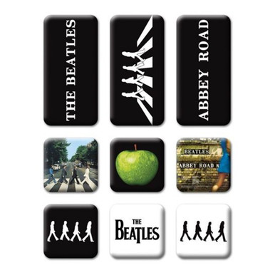 Set Di 9 Magneti Da Frigo Beatles Sgt. Pepper - Gadget Ufficiale Per Fan Della Band