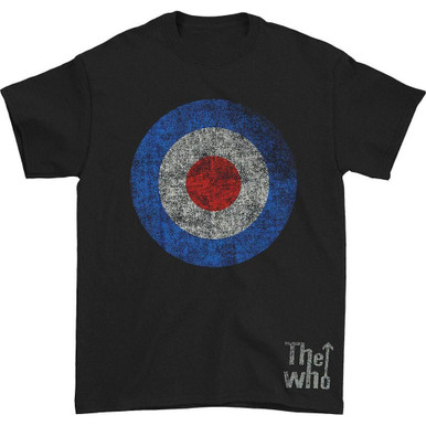 The Who 'Target Distressed' (Black) T-Shirt | Eyesore Merch