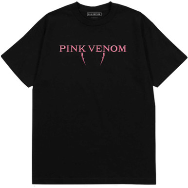 BLACKPINK PINK VENOM Tシャツ・パーカーセット Blackpink 'Pink Venom Logo' (Black) T-Shirt Ã‚Â¦ Eyesore Merch