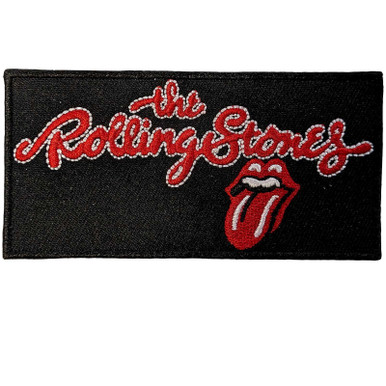 The Rolling Stones 'Script Logo' (Iron On) Patch | Eyesore Merch