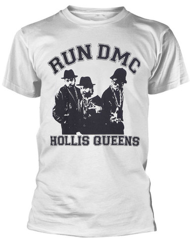 Run DMC 'Hollis Queen Pose' (White) T-Shirt | Eyesore Merch