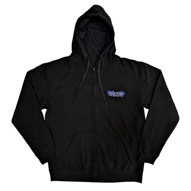 Bring Me The Horizon 'Blue Crow Wings' (Black) Zip Up Hoodie