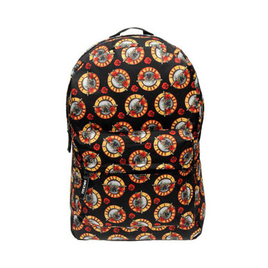 Rocksax Mini Zaino Guns N' Roses – Borsa Piccola Con Stampa All Over, In Poliestere 900D, Per Festival E Uscite