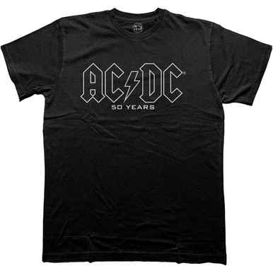 AC/DC 'Logo History' (Black) T-Shirt ¦ Eyesore Merch