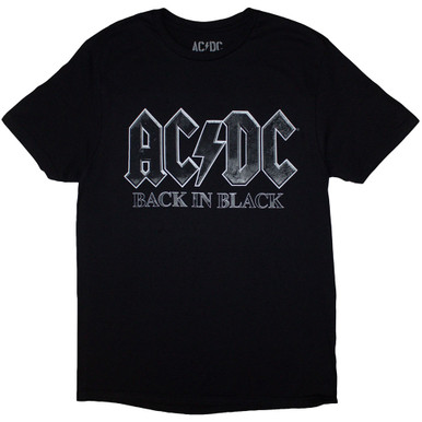AC/DC 'Back In Black PRW-UP EU Tour '24' (Black) T-Shirt | Eyesore Merch