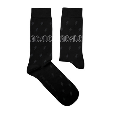 AC/DC 'Back In Black' (Black) Socks | Eyesore Merch