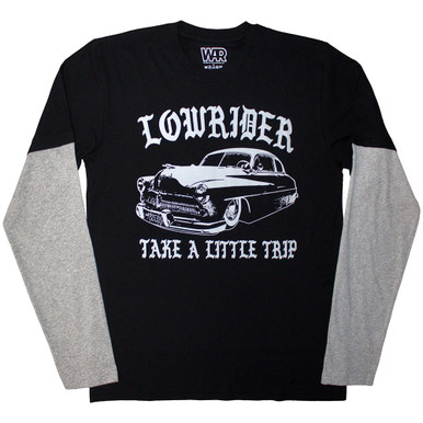 Low Rider Merch War 'Low Rider' (Black & Grey) Long Sleeve Eco Raglan Shirt | Eyesore Merch