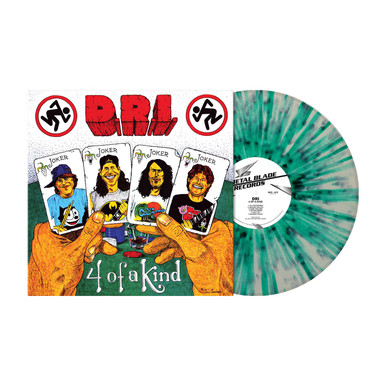 Dirty Rotten Imbeciles '4 of A Kind' LP White Green Splatter Vinyl