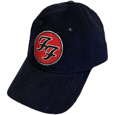 Foo Fighters 'FF & TCATS Logos Corduroy' (Blue) Baseball Cap