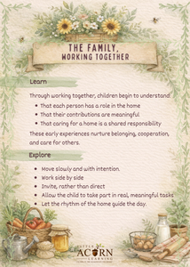 The Family, Working Together Learning Cards