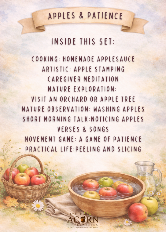 Apples & Patience Learning Cards (10 Cards)