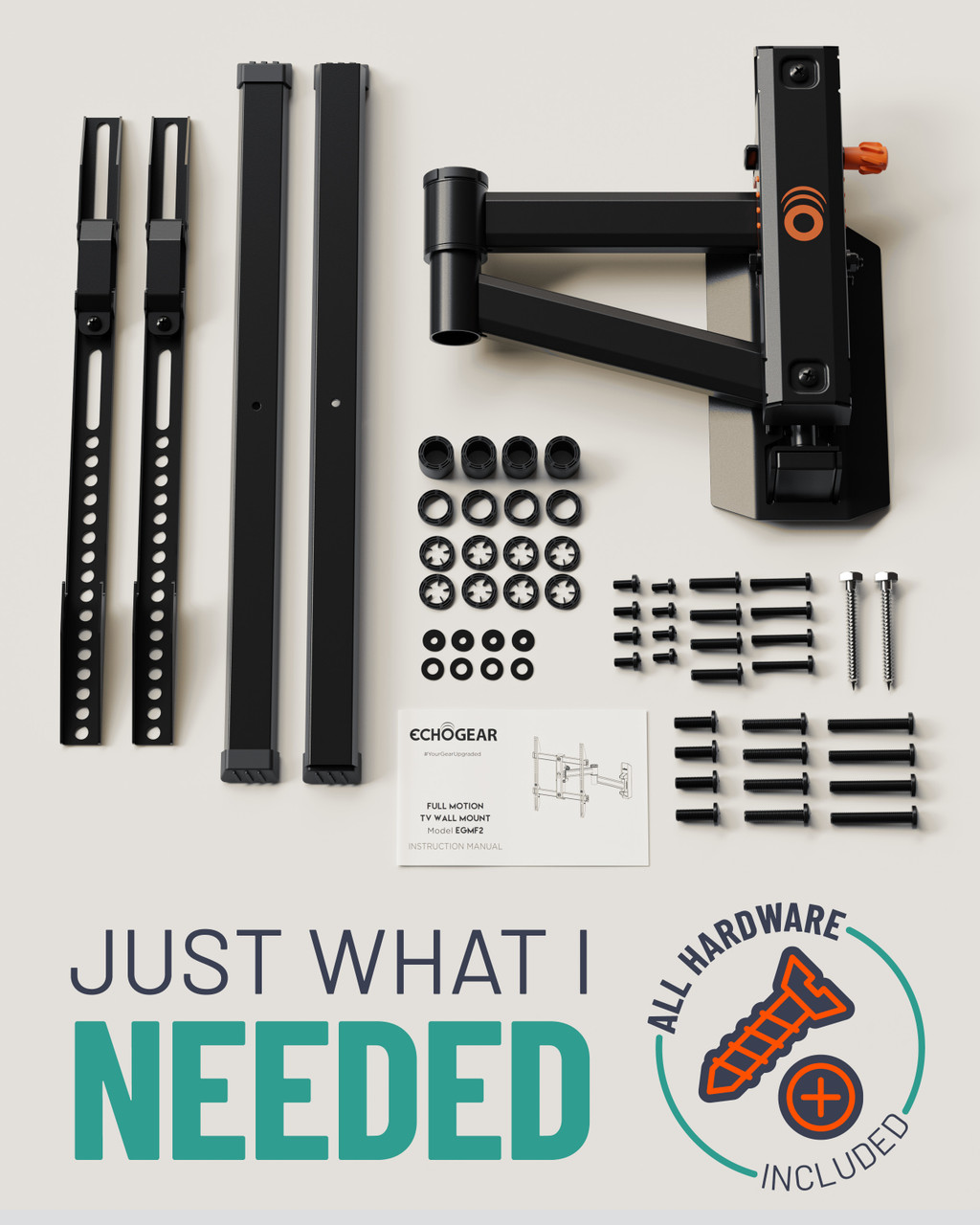 Full Motion TV Wall Mount for 32"-60" TVs - Thumbnail 5