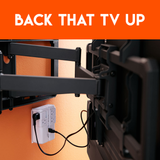 Works with wall mounted tv brackets to provide safe, surge-free power to your TV
