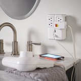 Pivoting heads and a low profile make this surge protector easy to use
