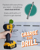 Make a steel-stud TV install easy