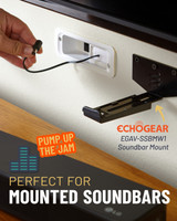 Perfect for mounted soundbars 
