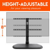 Change TV height 8"