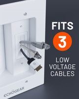 Fits Up To 3 Low Voltage Cables