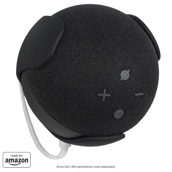 Black Echo Dot Wall Mount (4th Gen)