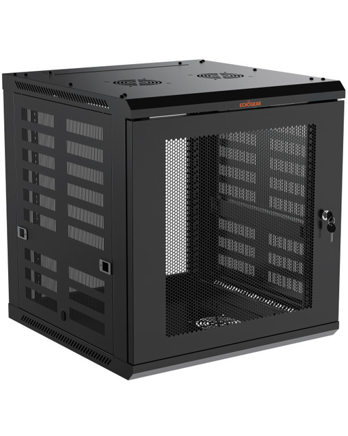 ECHOGEAR 12U Enclosed Network Rack - EGAV-PRE12U600D