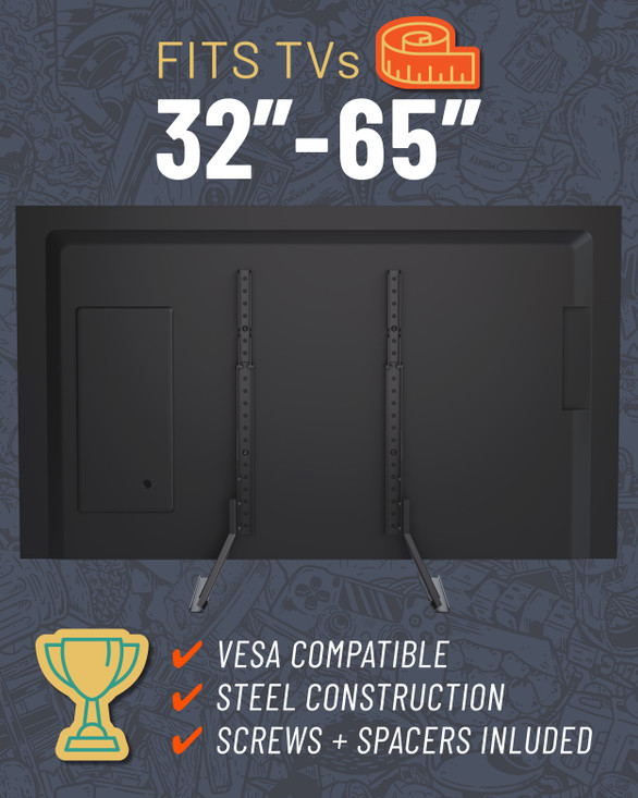 Universal TV Legs Stand Replacement Feet For TV