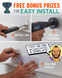 Included drywall hole saw drill attachment and drywall saw for easy cutting