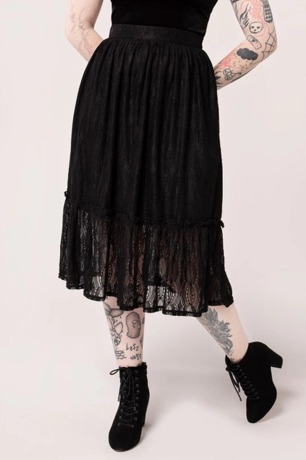 Rhea black skirt