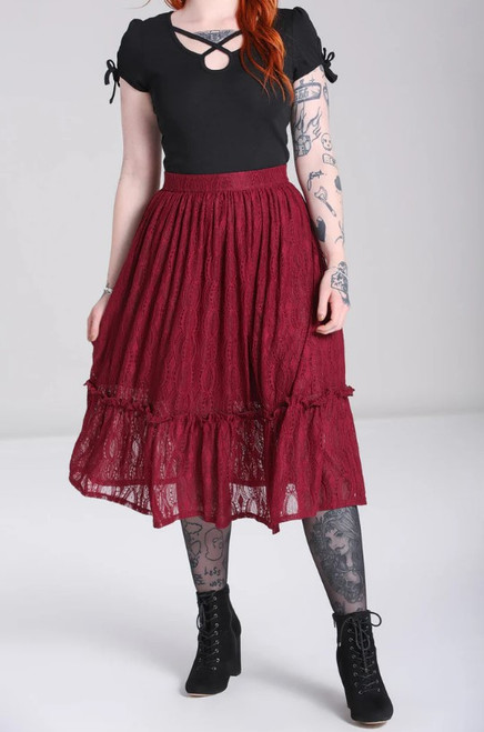 Rhea purple skirt