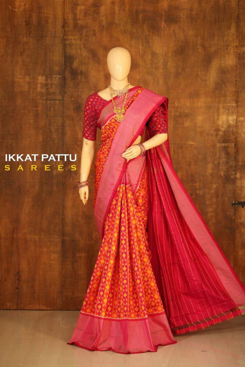 Pochampally ikkat pattu sarees | Pochampalli