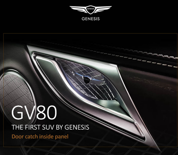 Door catch inside panel for GENESIS GV80 HYUNDAI MOTORS