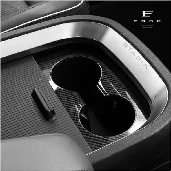 SATRIA Center console cupholder carbon molding(only tourer) FOR STARIA 2021~ HYUNDAI MOTORS