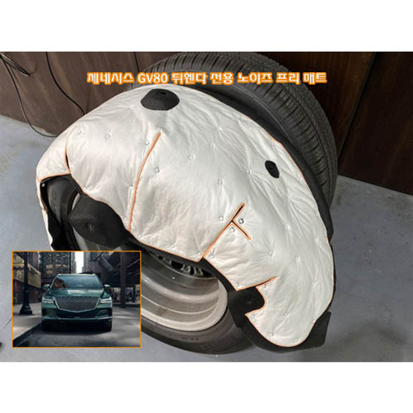 Back fender Noise free mat for GENESIS GV80 HYUNDAI MOTORS