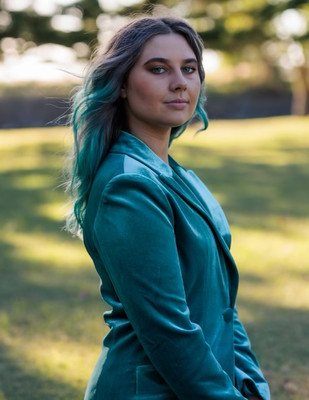 Alfie & Eifla - Velvet Dreams Blazer - Teal