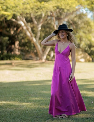 Alfie and Eifla - Tie Back Maxi - Magenta