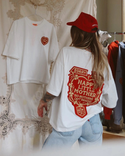 Happy Little Mother - Sorry Mom Tee - White