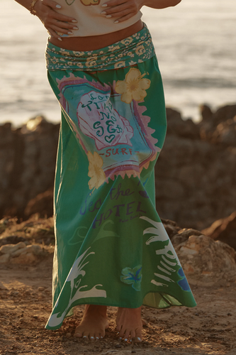 Sabbi - The Seas The Day Maxi Skirt - Green