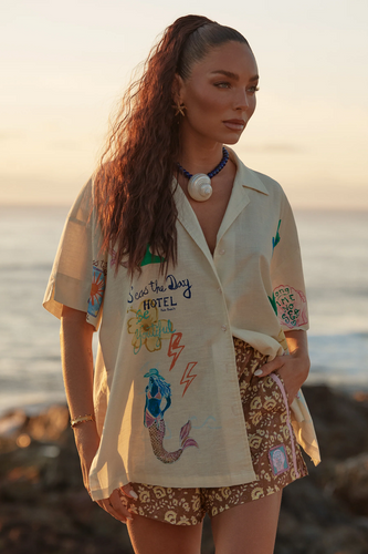 Sabbi - The Patron Shirt - Seas The Day - Cream