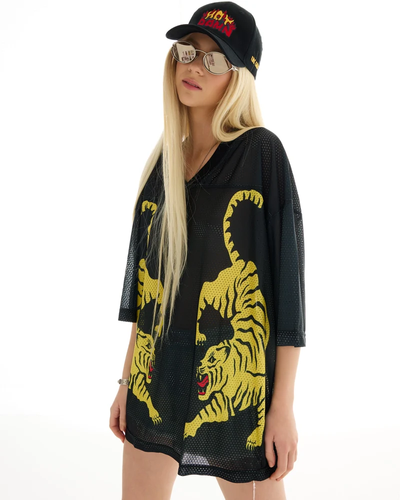 The Tales - Crouching Tiger Football Jersey - Black